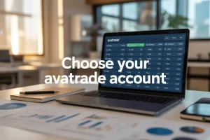 avatrade account types thumbnail - laptop with title